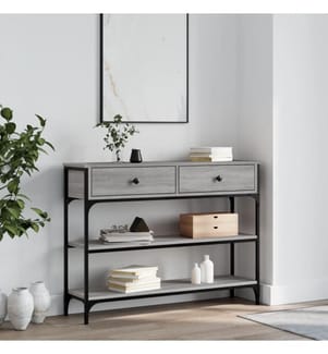 Konsolentisch Grau Sonoma 100x25x75 cm Holzwerkstoff