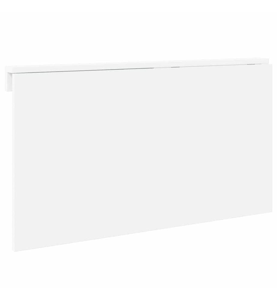 Table murale pliable Blanc brillant 100x60x56cm Bois ingénierie
