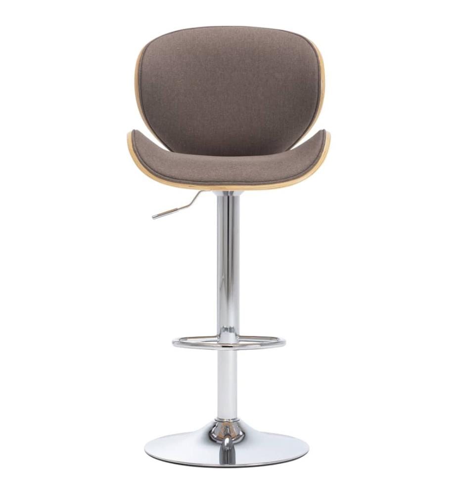 Barhocker Taupe Stoff