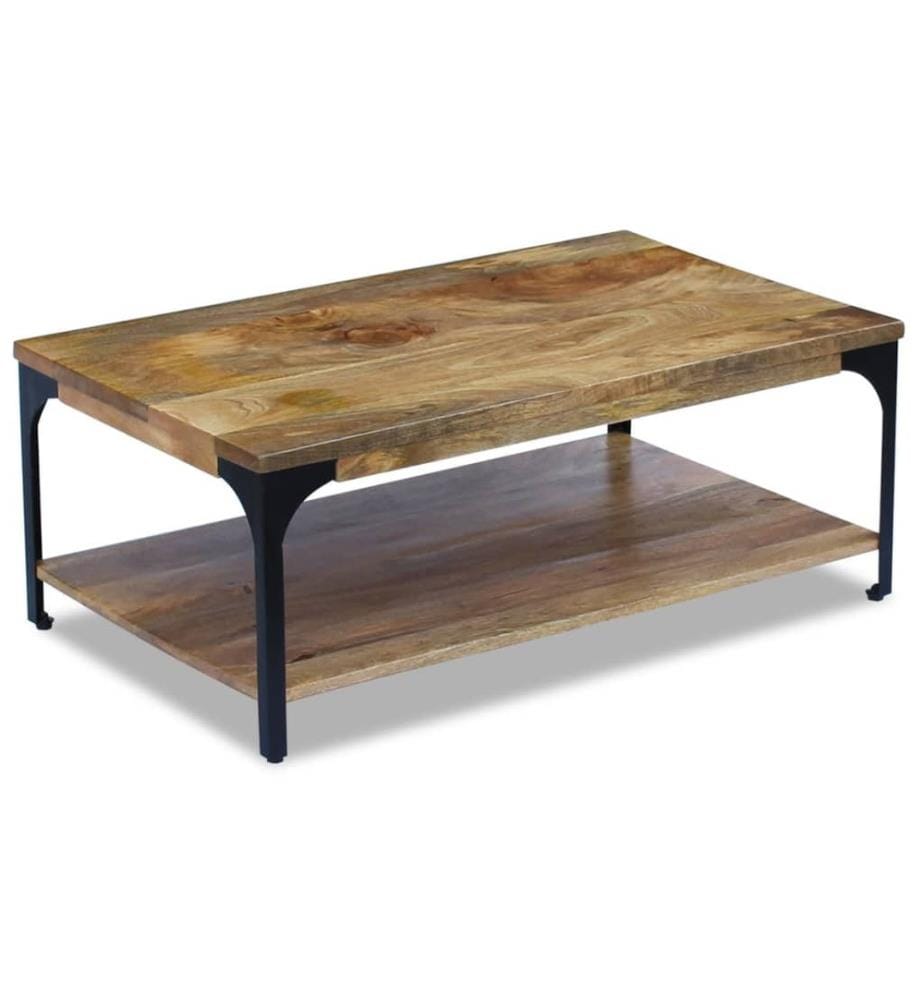 Table basse Bois de manguier 100x60x38 cm