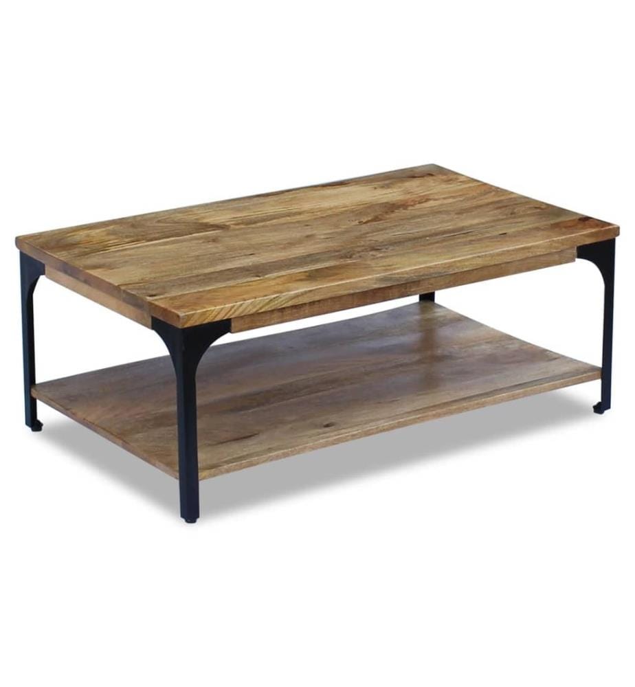 Table basse Bois de manguier 100x60x38 cm