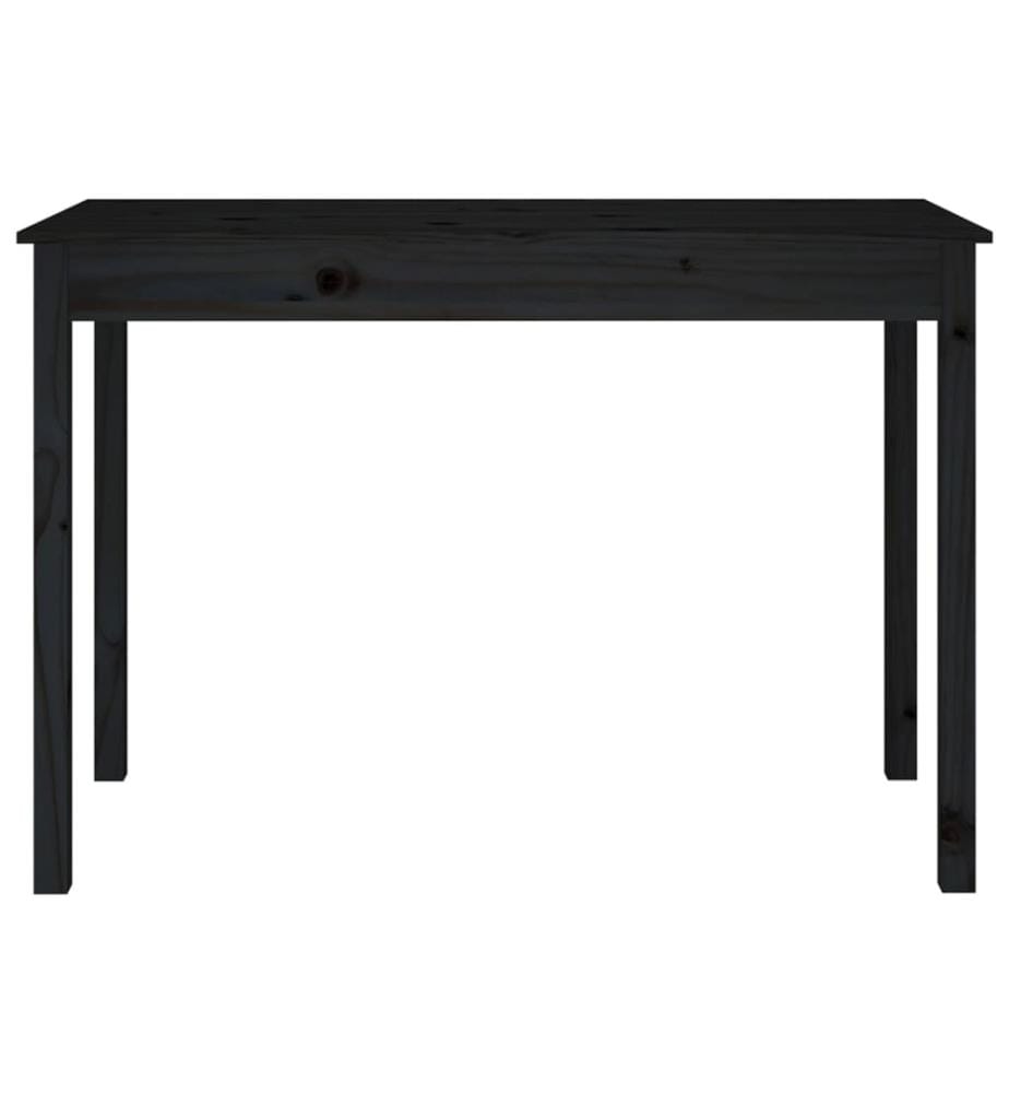 Esstisch Schwarz 110x55x75 cm Massivholz Kiefer