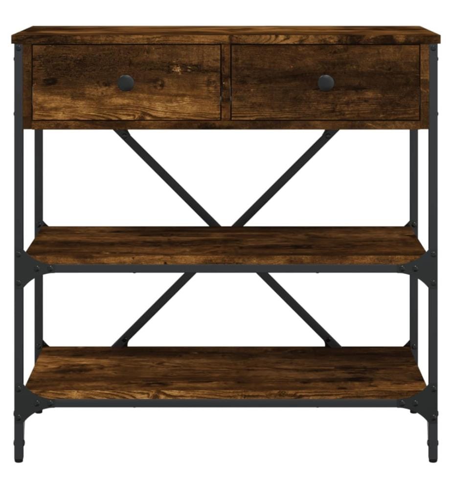 Konsolentisch Räuchereiche 75x34,5x75 cm Holzwerkstoff