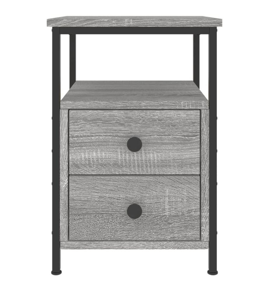 Nachttisch Grau Sonoma-Eiche 34x35,5x50 cm Holzwerkstoff