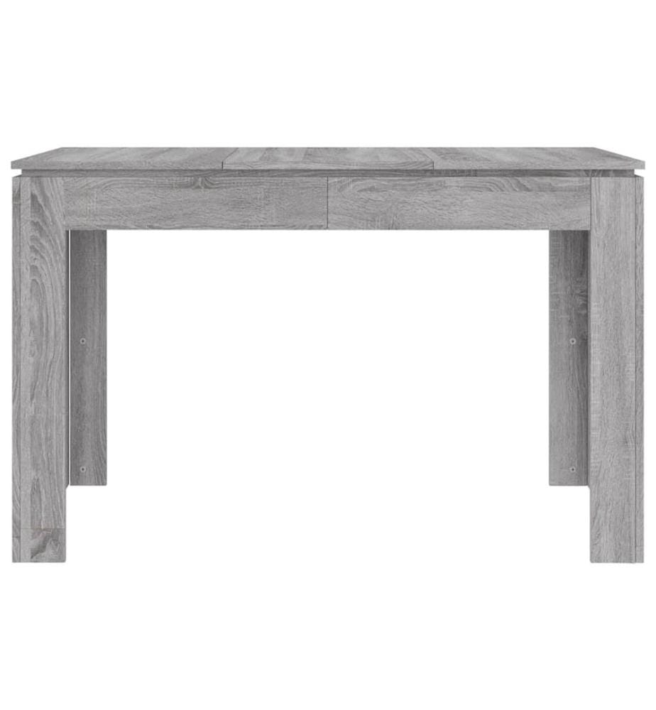 Table à dîner sonoma gris 120x60x76 cm bois d'ingénierie