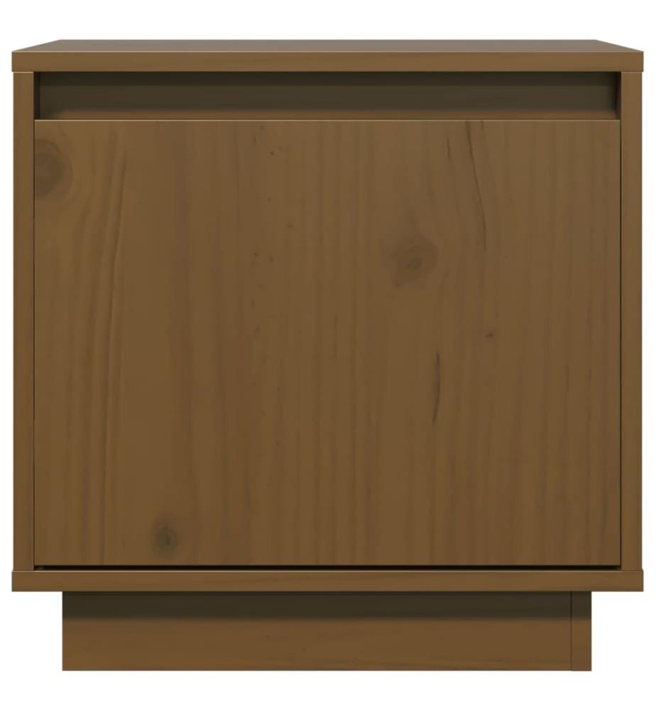 Tables de chevet 2pcs Marron miel 40x30x40cm Bois de pin solide
