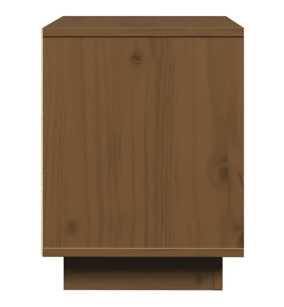 Tables de chevet 2pcs Marron miel 40x30x40cm Bois de pin solide