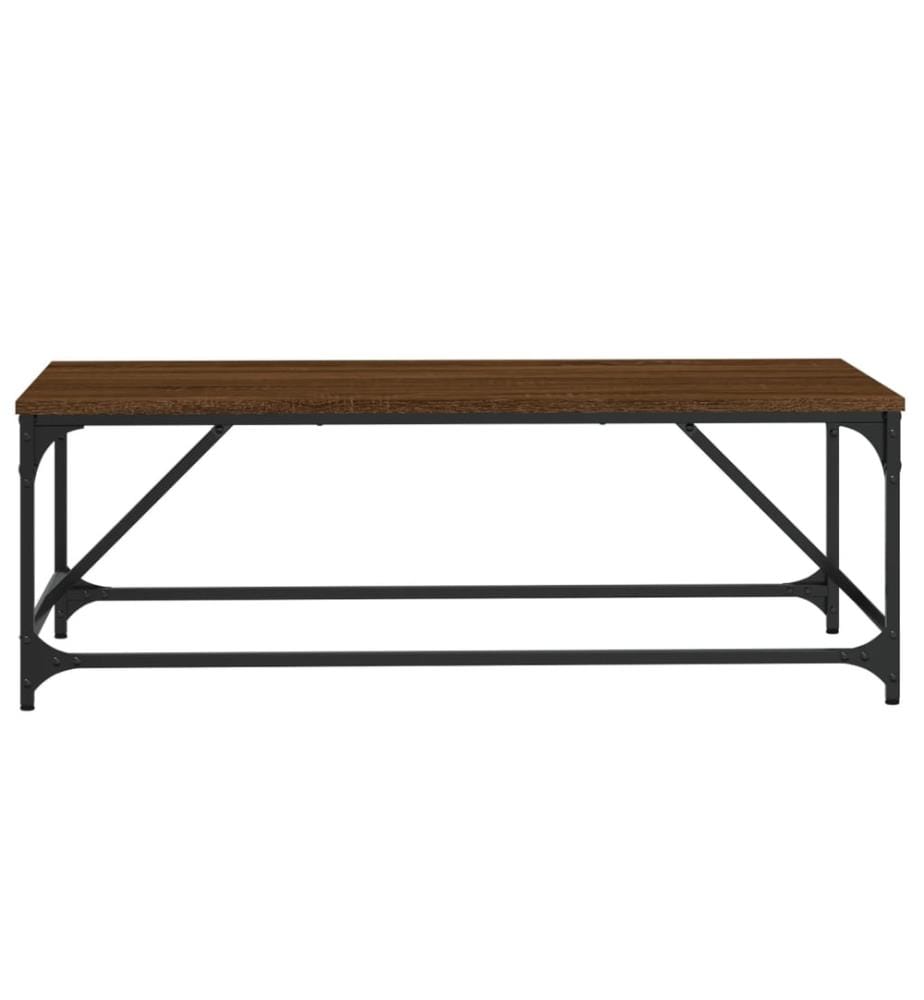 Table basse Chêne marron 100x50x35 cm Bois d'ingénierie