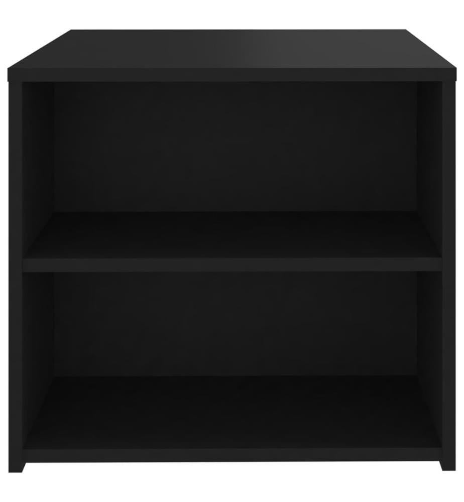 Table d'appoint noir 50x50x45 cm bois d'ingénierie