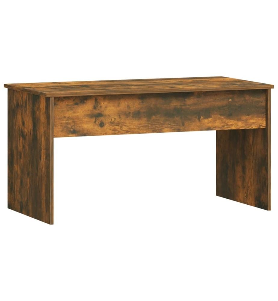 Table basse Chêne fumé 102x50,5x52,5 cm Bois d'ingénierie