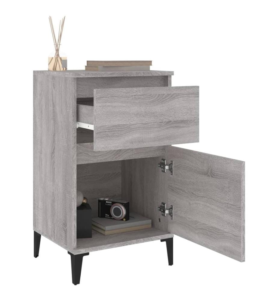 Nachttisch Grau Sonoma 40x35x70 cm