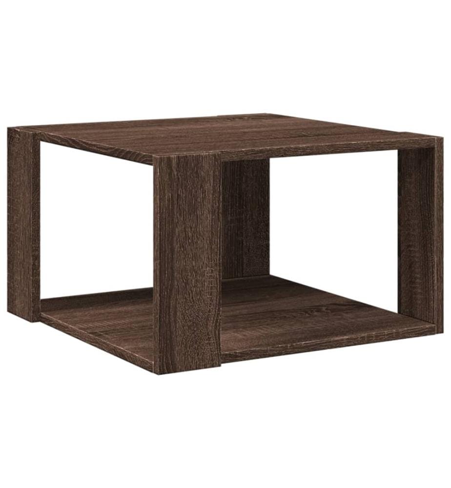 Couchtisch Braun Eichen-Optik 51,5x51,5x30 cm Holzwerkstoff