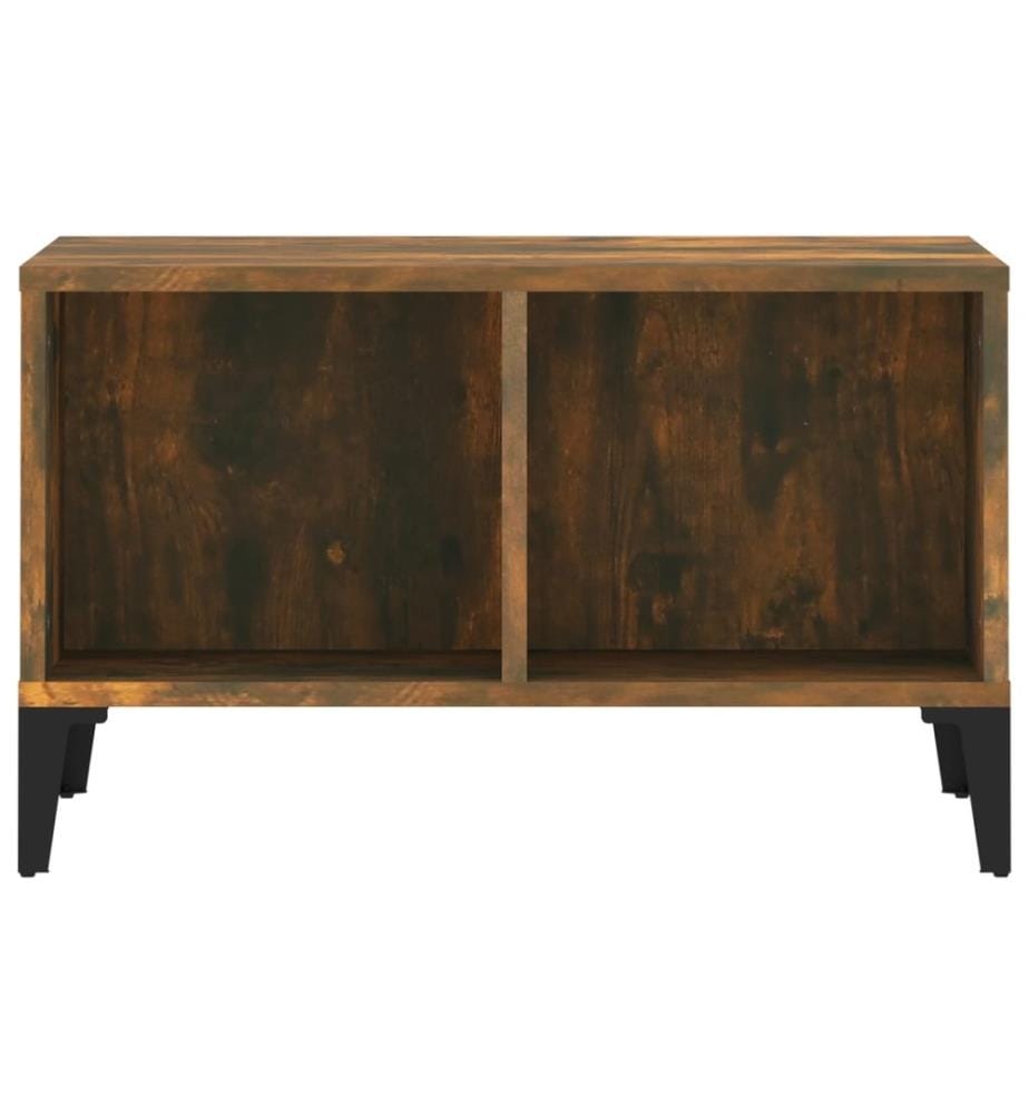 Table basse Chêne fumé 60x50x36,5 cm Bois d'ingénierie