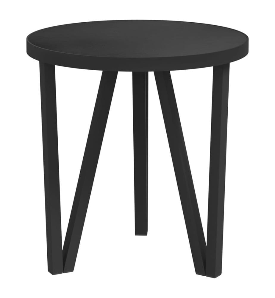 Beistelltisch Schwarz Ø35 cm MDF