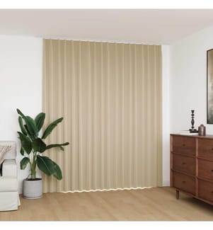 Verdunkelungsvorhang mit Haken Beige 290 x 245 cm