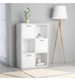 Lagerschrank Weiss 60x29,5x90 cm Holzwerkstoff