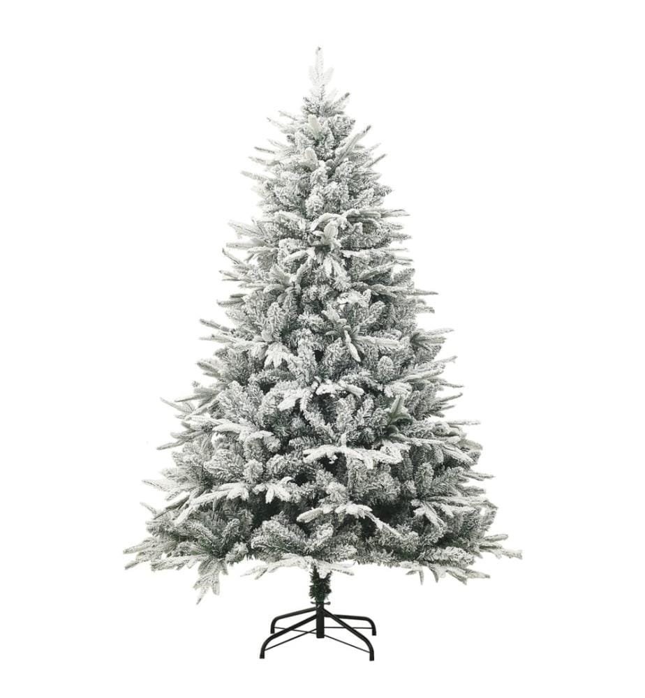 Künstlicher Weihnachtsbaum Beschneit Grün 150 cm PVC PE