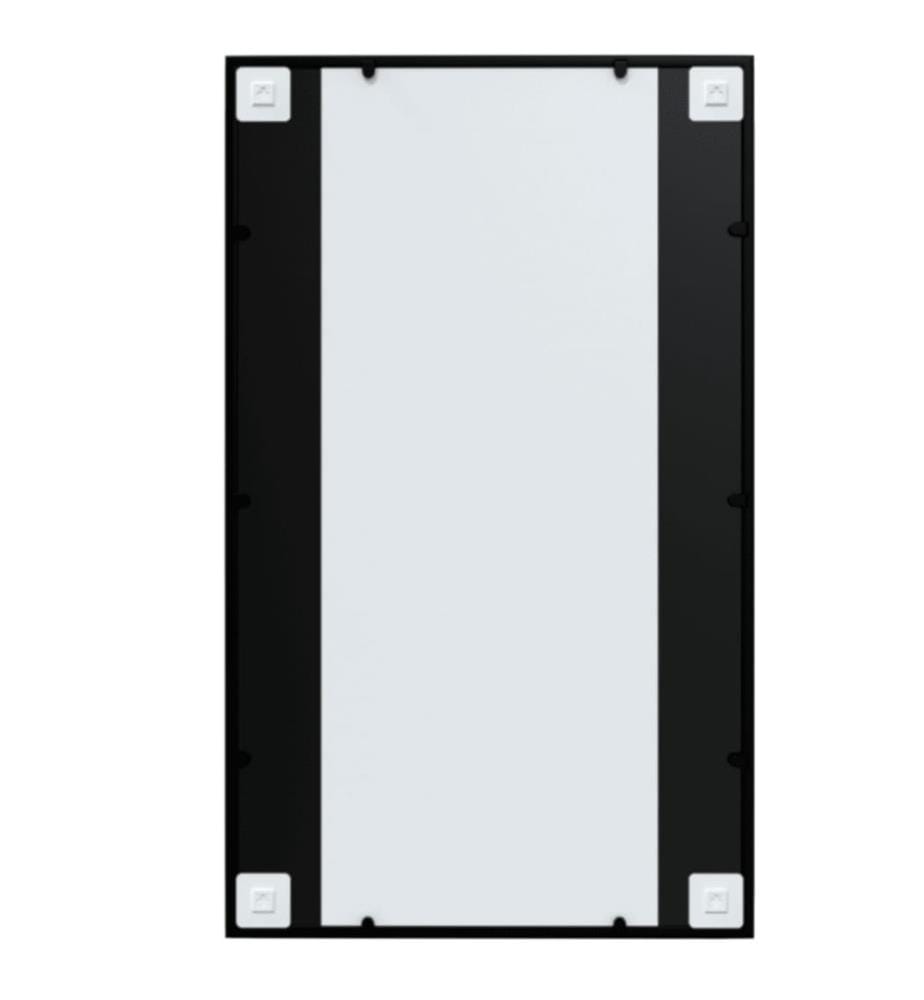 Wandspiegel Schwarz 100x60 cm Metall