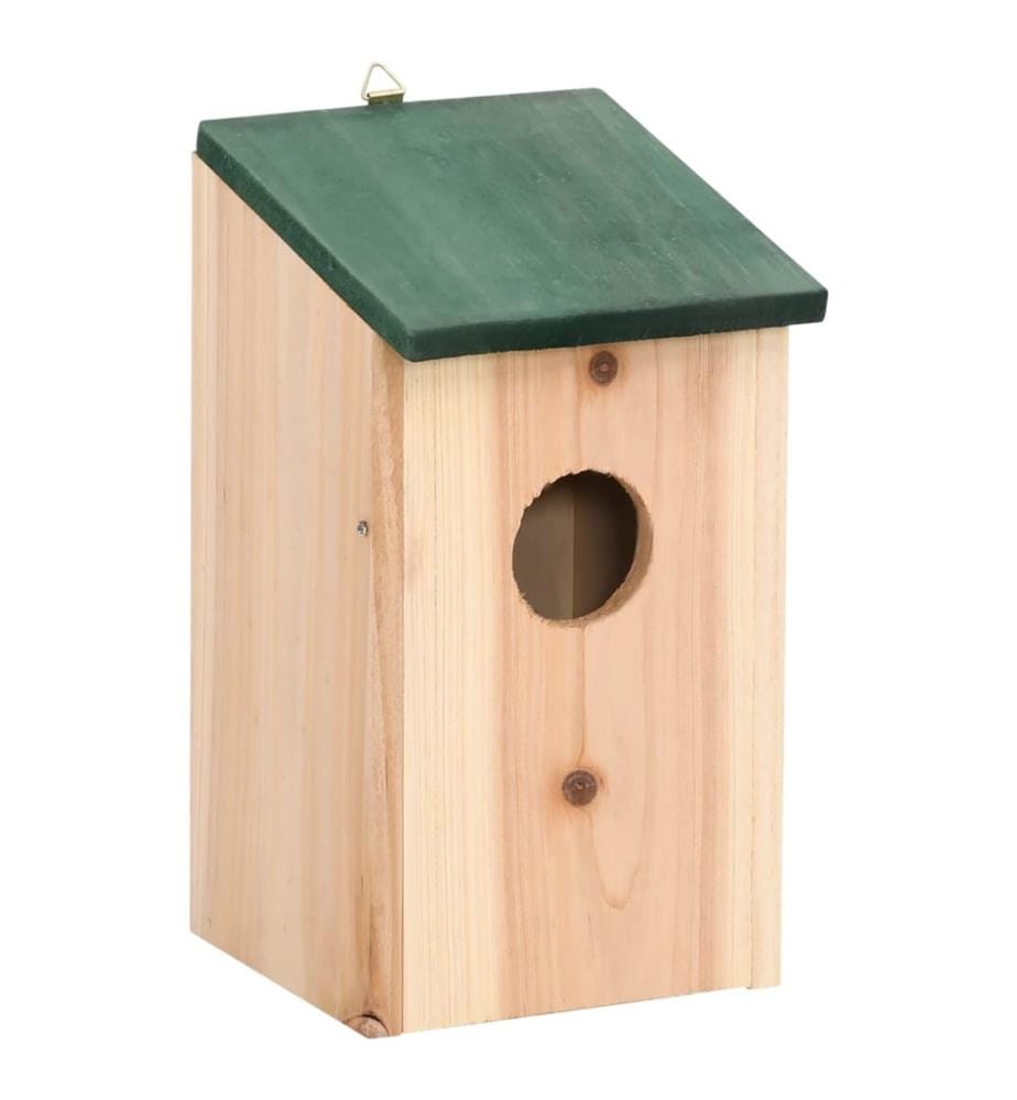 Vogelhäuser 4 Stk. Holz 12x12x22 cm