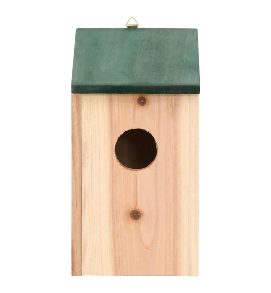 Vogelhäuser 4 Stk. Holz 12x12x22 cm