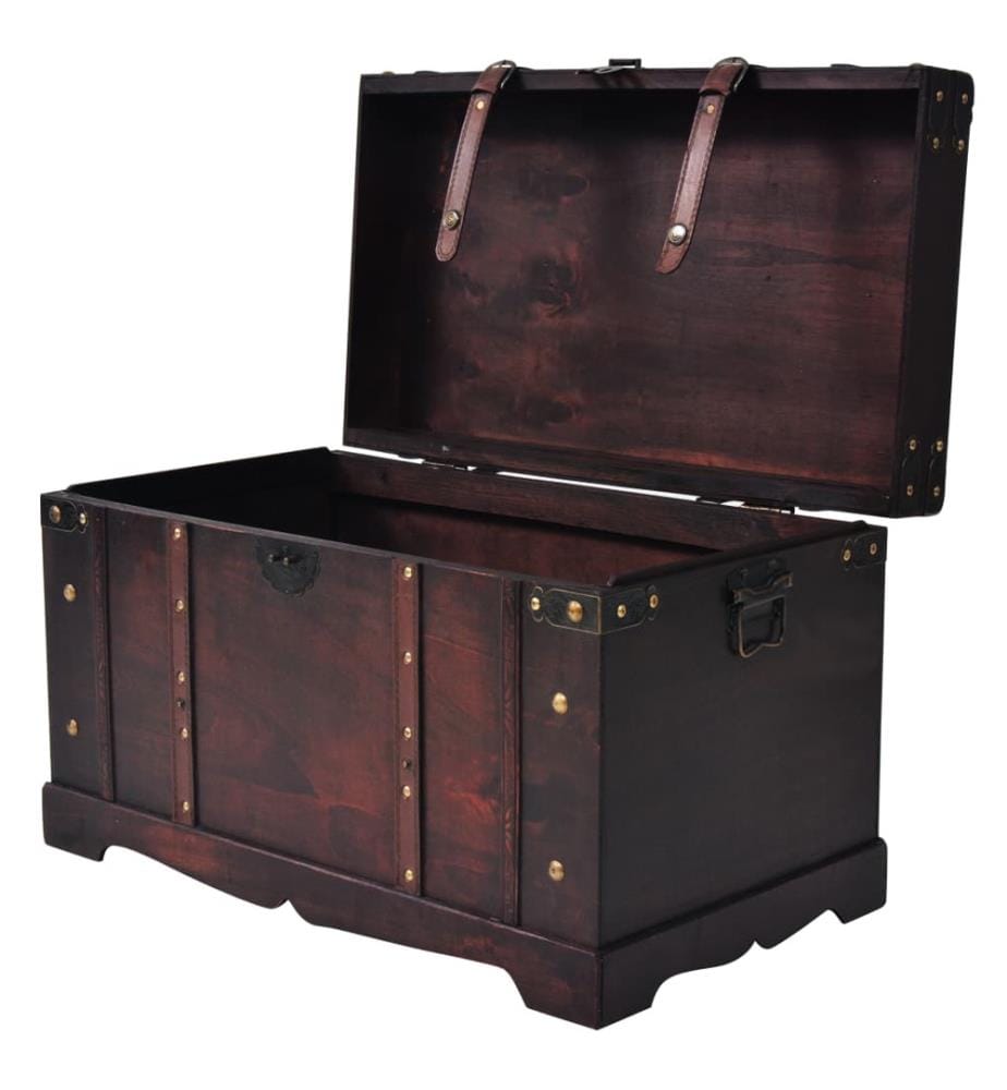 Vintage Schatztruhe Holz 66 x 38 x 40 cm