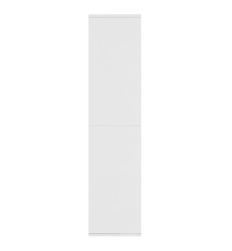 Bücherregal/Sideboard Weiss 66×30×130 cm Holzwerkstoff