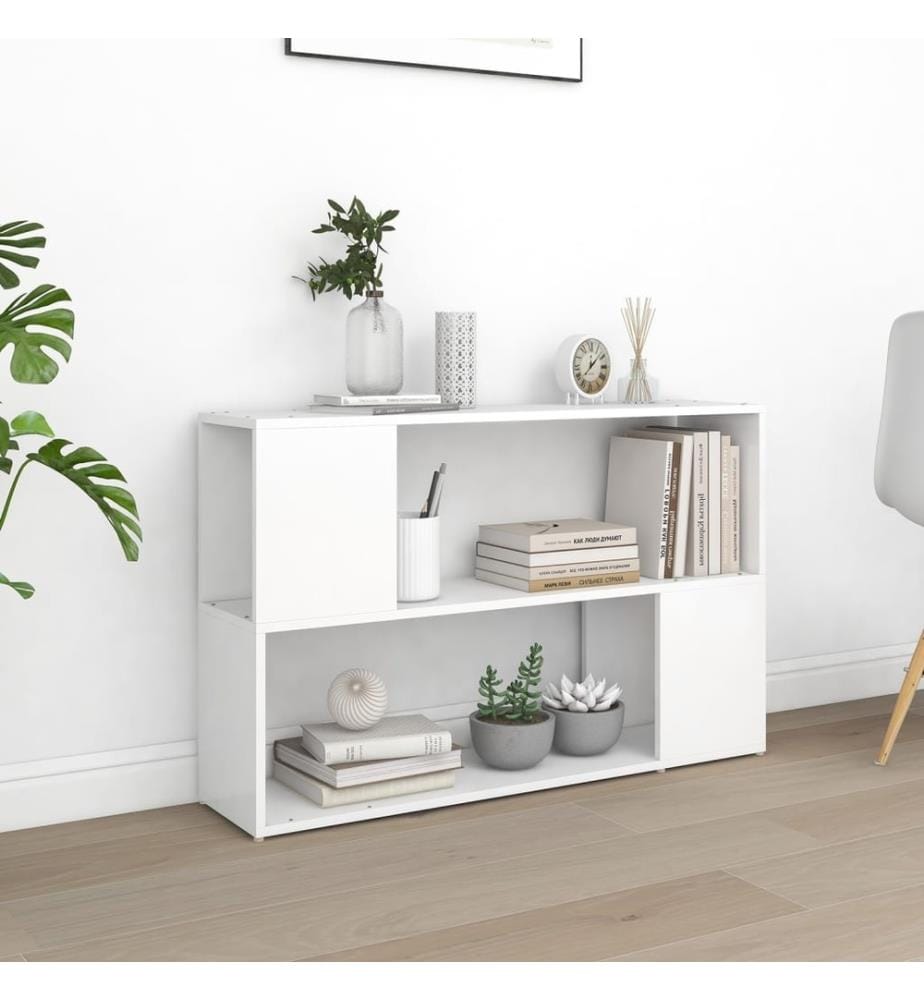 Bücherregal Weiss 100x24x63 cm Holzwerkstoff