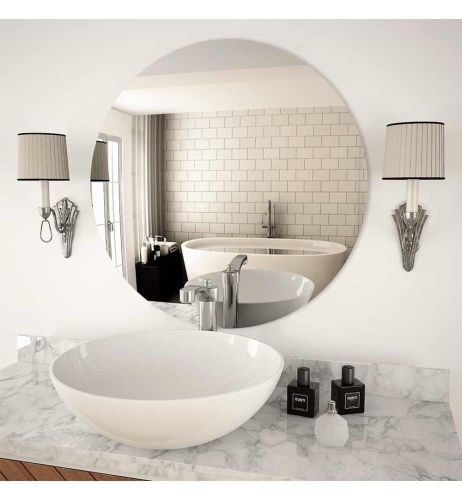 Wandspiegel 70 cm Rund Glas