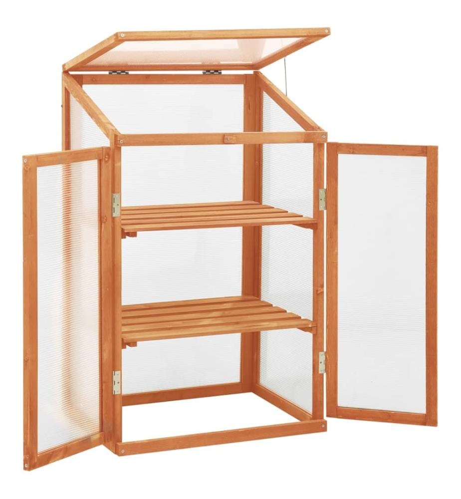 Gewächshaus 60x45x100 cm Tannenholz