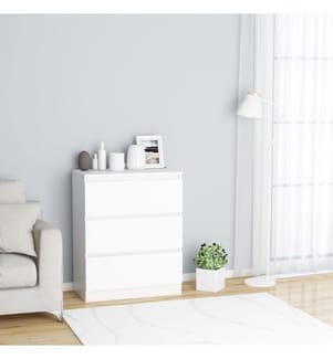 Buffet Blanc 60x35x76 cm Bois d'ingénierie