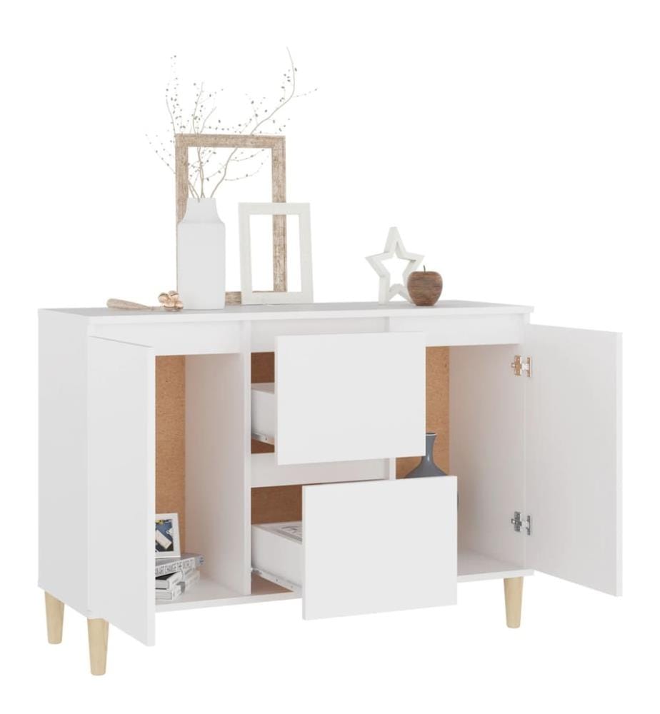 Sideboard Weiss 101x35x70 cm Holzwerkstoff