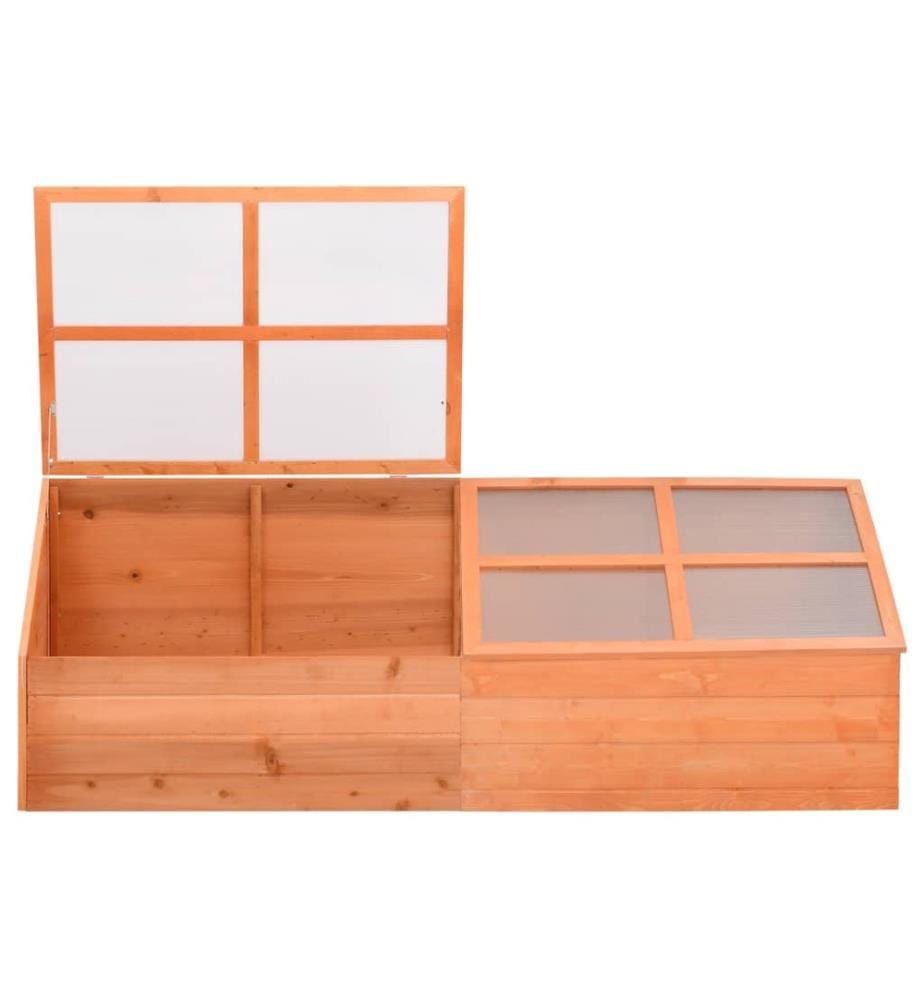 Frühbeet Holz 180x57x62 cm