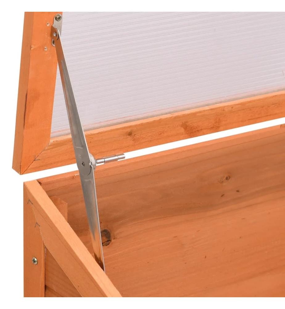 Frühbeet Holz 180x57x62 cm