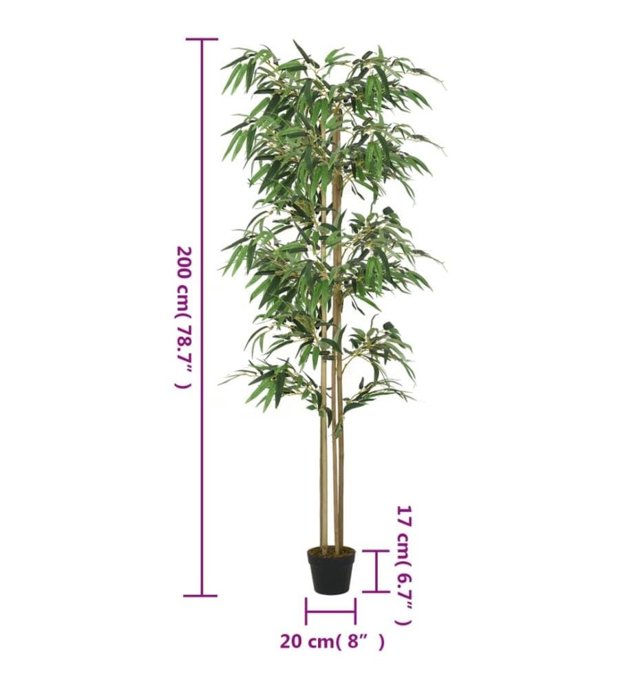 Bambusbaum Künstlich 1520 Blätter 200 cm Grün