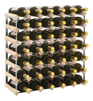Weinregal für 42 Flaschen Massivholz Kiefer
