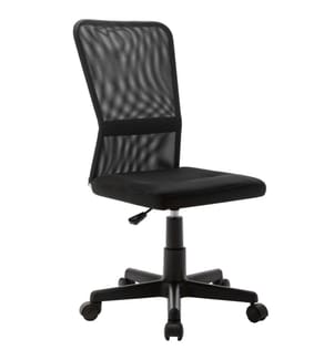 Chaise de bureau Noir 44x52x100 cm Tissu en maille