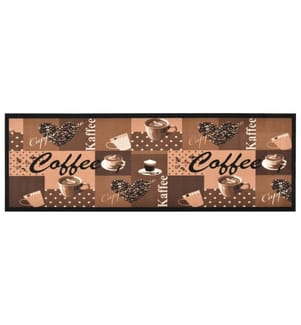 Küchenteppich Waschbar Kaffee Braun 60x180 cm