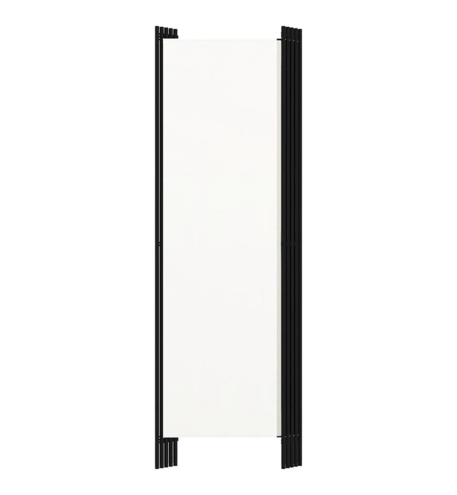 Cloison de séparation 5 panneaux Blanc 250x180 cm