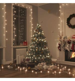 Guirlande LED avec 150 LED Blanc chaud 15 m PVC