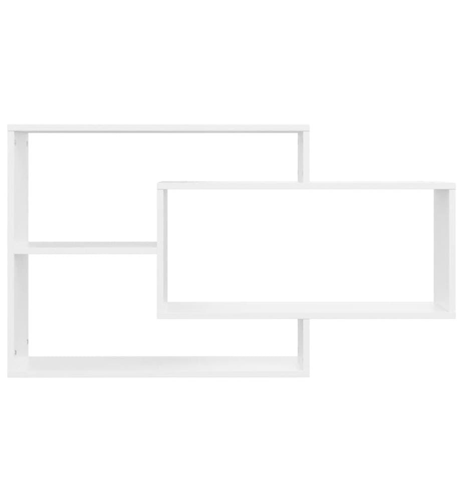 Wandregale Weiss 104x20x58,5 cm Holzwerkstoff