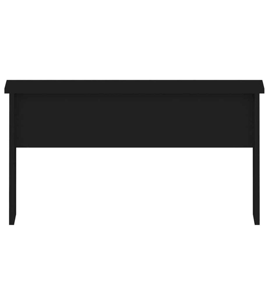 Table basse noir 80x50,5x41,5 cm bois d'ingénierie