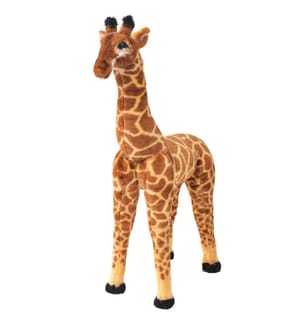 Plüschtier Giraffe Stehend Plüsch Braun und Gelb XXL