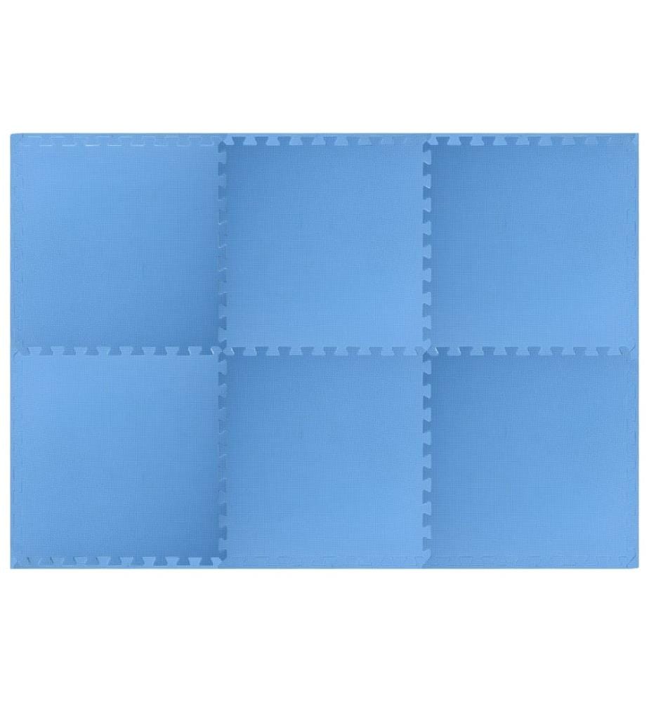 Bodenmatten 6 Stk. 2,16 m² EVA-Schaumstoff Blau