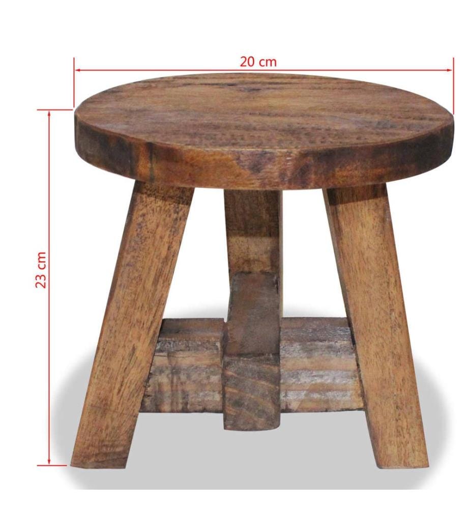 Sitzhocker Massives Mahagoniholz
