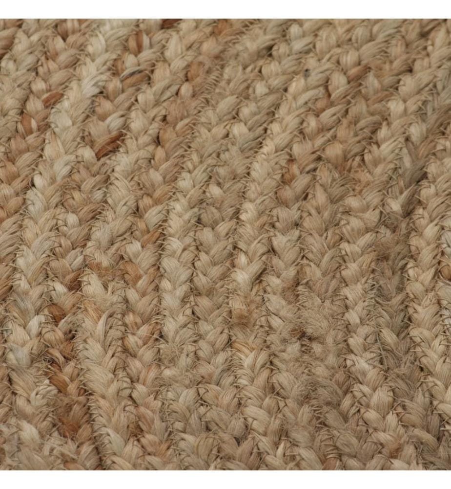 Teppich Jute Geflochten 150 cm Rund
