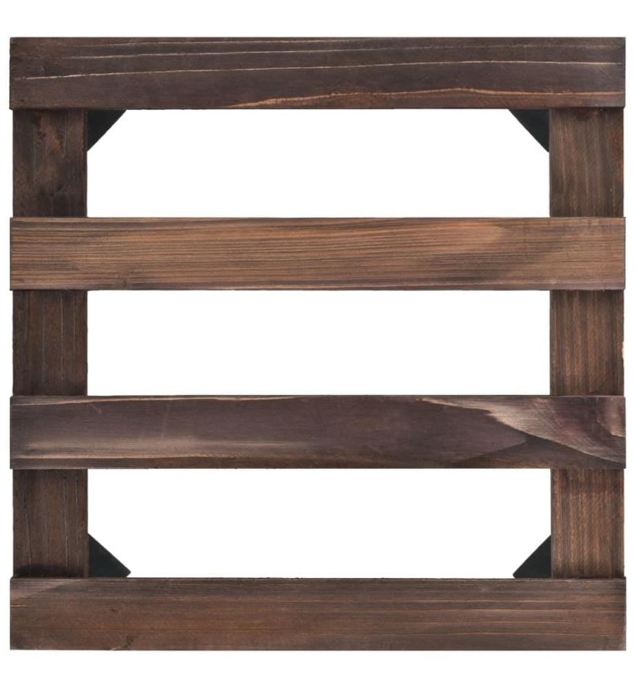 Support roulant à plantes Bois de cèdre 4 pcs 25 x 25 cm