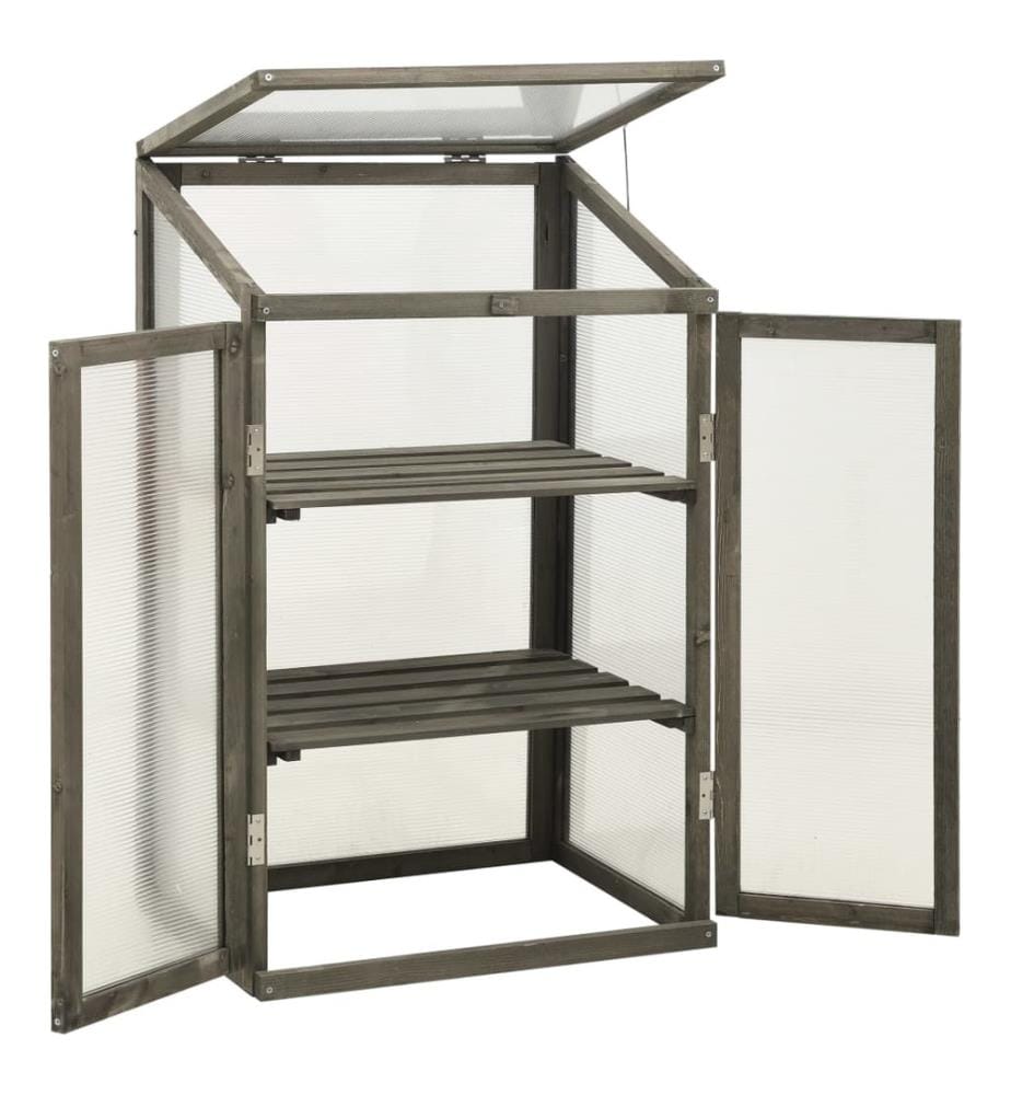 Gewächshaus 60x45x100 cm Tannenholz