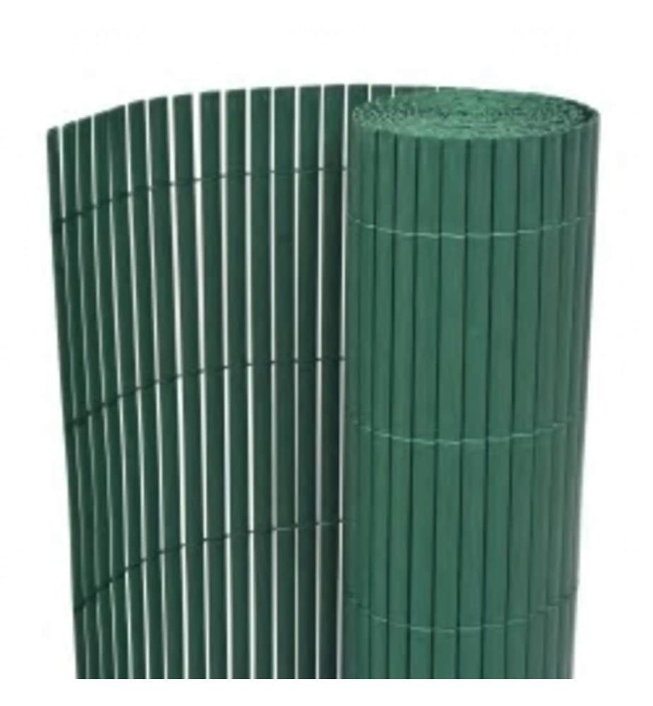 Gartenzaun Doppelseitig 90x400 cm Grün