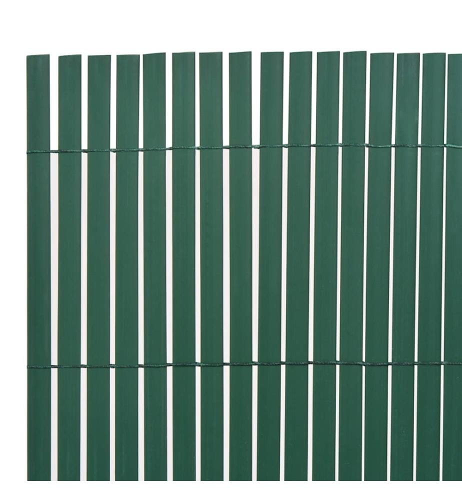 Gartenzaun Doppelseitig 90x400 cm Grün