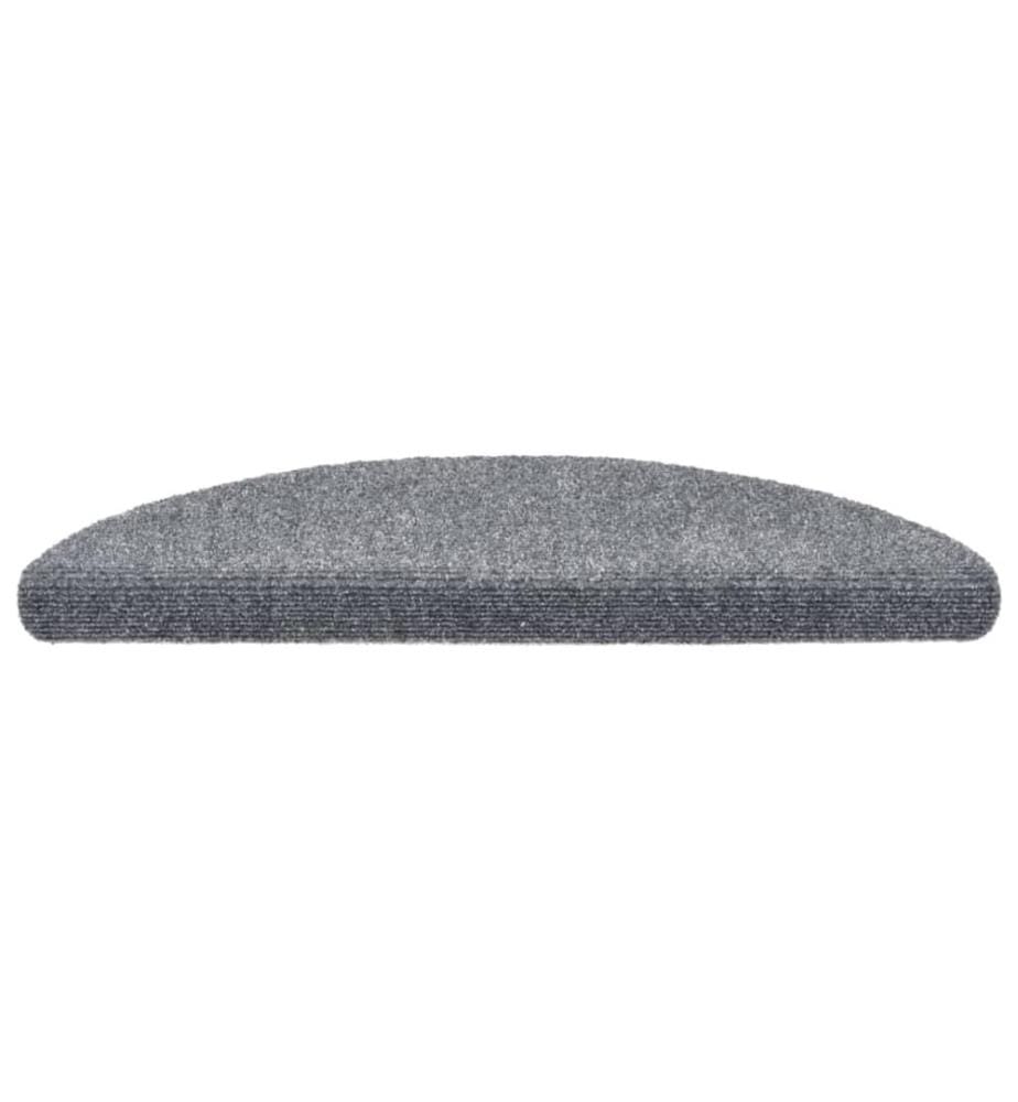 Stufenmatten Selbstklebend 15 Stk. 56x17x3 cm Hellgrau Halbrund